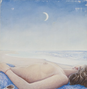 Aart van Beusekom, Baadster II, 1979, olieverf op paneel, 42,7 x 41,6 cm, inv.nr. BK66965 