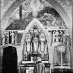 Jozef altaar, archieffoto uit de jaren 30 waarop de oorspronkelijke voorstelling zichtbaar is.